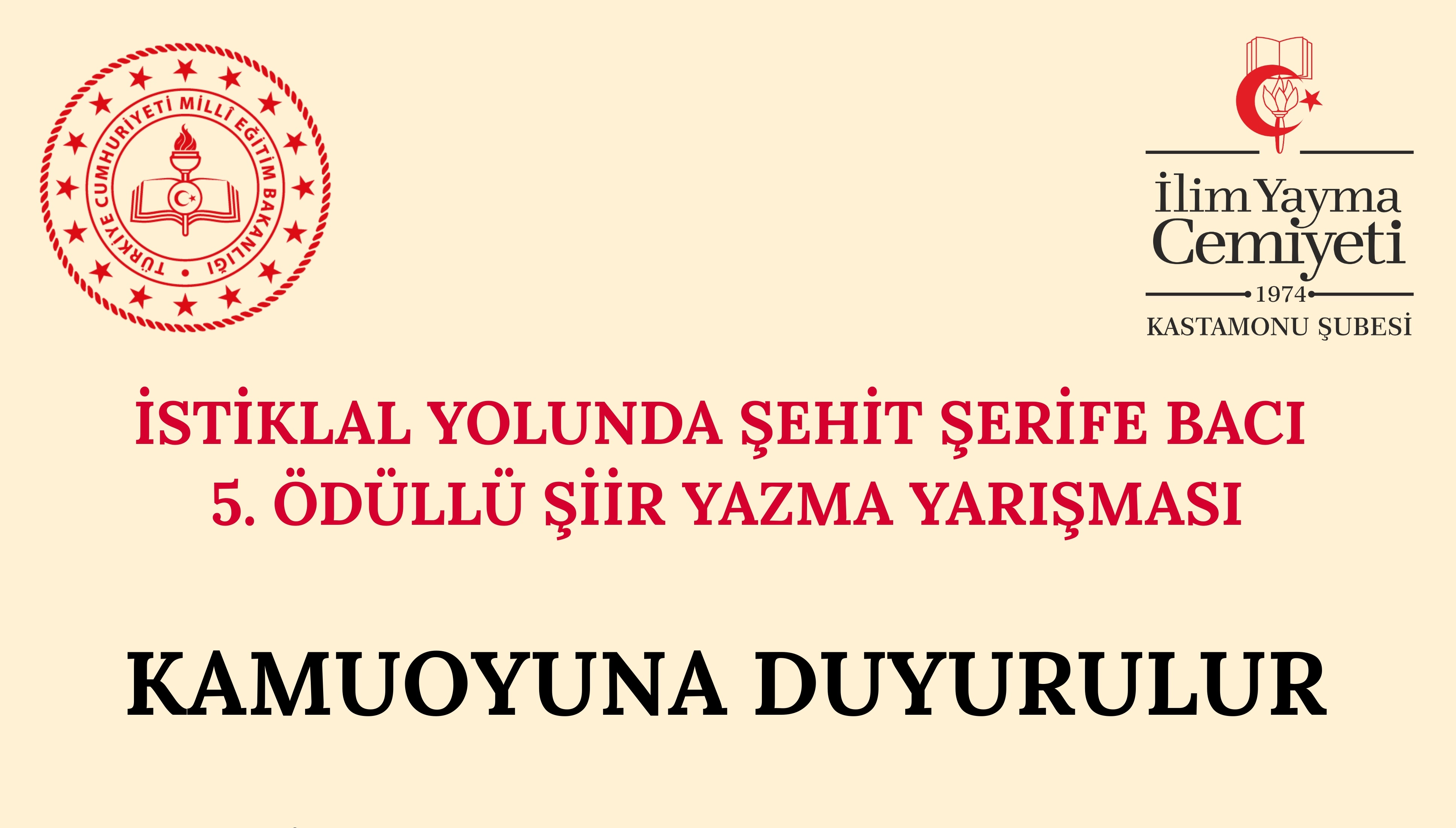 KAMUOYUNA DUYURULUR